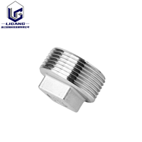 Tapón Roscado de Metal Pulido de 1 Pulgada, Grado Industrial, Construcción Duradera, Tapón de Cabeza Cuadrada de Acero Inoxidable de Alta Resistencia para Tanque