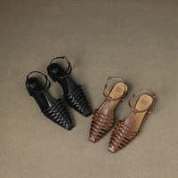 Sandales plates tendance, confortables, sexy, élégantes, mode été, bout carré