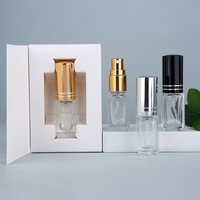 Flacon de parfum miniature carré en verre épais anti-fuite SUMEEAR de 3 ml avec bouchon à vis, atomiseur à fine brume, flacon de parfum avec logo personnalisé
