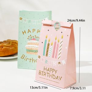 Bolsas de Papel Kraft Ecológicas Personalizadas al por Mayor <span class=keywords><strong>para</strong></span> Regalos de Baby Shower, Impresas en Color Dorado con Logotipo Personalizado <span class=keywords><strong>para</strong></span> Leche y Refrigerios - Product Image 2