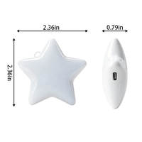 Nouvelle Arrivée Lampe de Sac LED Rechargeable en Forme de Cœur, Tactile, pour Camping en Extérieur, Porte-clés, Thanksgiving