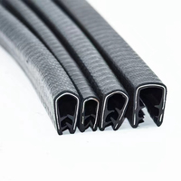 Bande de protection en caoutchouc en U à clipser, profilé d'étanchéité en caoutchouc étanche pour machines industrielles, conteneurs et bords métalliques