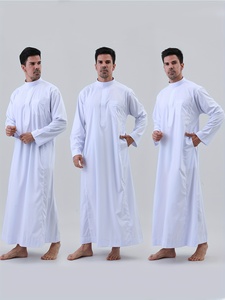 Robes arabes et robes Dishdasha pour hommes, col montant léger et luxueux, élégantes et confortables, douces et agréables à porter - Product Image 3