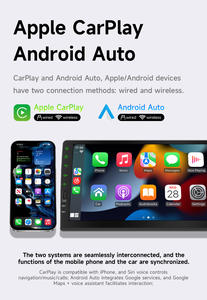 Estéreo Universal BQCC de 2Din para Coche con <span class=keywords><strong>Pantalla</strong></span> IPS de 9"/<span class=keywords><strong>10</strong></span>" CarPlay Android Auto Radio MP5 Mirror Link FM AM RDS Multimedia y Asistencia de Reversa - Product Image 2