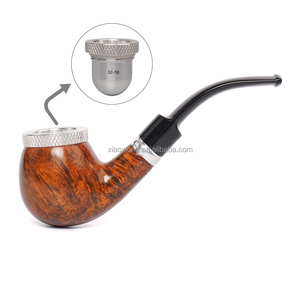 MUXIANG Pipe à cigare en bois de bruyère portable, réutilisable, fait main, laqué de luxe, avec bol en bois détachable, nouveau design - Product Image 3