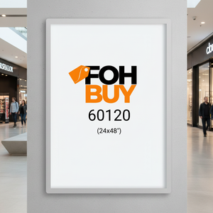 Grande Lightbox LED Retroilluminato da Parete Argento 60120, Cornice in Alluminio, Vetro Temperato, Basso Consumo Energetico - Product Image 4