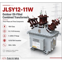 Transformateur combiné 11kV 300/5A classe 0.2S JLSY12-11W immergé dans l'huile, triphasé, trois composants – Évaluation d'approvisionnement