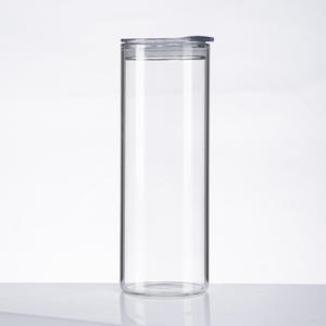 Nouvel arrivage gobelet <span class=keywords><strong>en</strong></span> <span class=keywords><strong>verre</strong></span> paille avec couvercle <span class=keywords><strong>en</strong></span> bambou transparent givré sublimation - Product Image 2