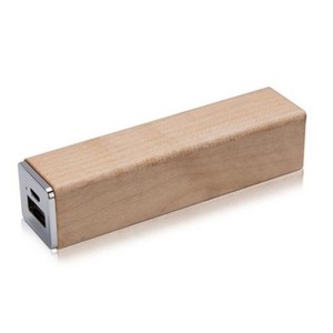Batterie externe portable ultra-mince personnalisée 2200 mAh en bambou écologique, format carré, pour promotion – Meilleures ventes - Product Image 4