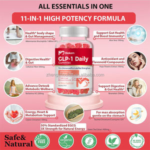 Biokom Suplemento Probiótico de Akkermansia Muciniphila, Gomitas GLP Naturales 11 en 1, con Té Verde, Bromelina, Fibra y Berberina, a Prueba de Agua, a Prueba de Agua - Product Image 4