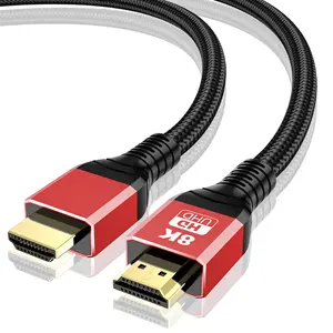 Zertifiziertes Ultrahochgeschwindigkeits-HDMI 2.1 8k-Kabel mit Ethernet-Unterstützung 4k 120hz 8k 60hz 3d Hdr 48gbps 1m 2m 3m 5m HDMI-Video kabel