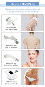เครื่องนวดกระชับสัดส่วนแบบมืออาชีพ 4-in-1 รุ่นใหม่ 360 องศา พร้อมด้ามจับ 4 แบบ ลดไขมันหน้าท้อง ลดน้ำหนัก กระชับสัดส่วน - Product Image 5