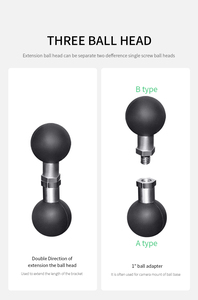 Soporte de bola de 1'' de acero inoxidable 304 VINmounts con adaptador de tornillo de 1/4'' para cámaras deportivas 360, teléfonos y accesorios para GPS - Product Image 6