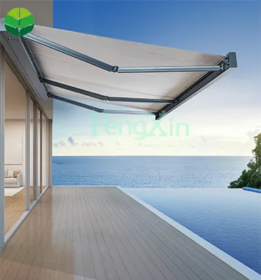 Toldo de brazo plegable retráctil para exteriores, impermeable, para jardín