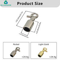 MZhardware Professionnel 52mm Vente en gros Mousqueton pivotant en alliage de zinc avec embout à pompon métallique pour sangle de sac