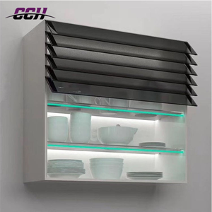 <span class=keywords><strong>Armoire</strong></span> à volets roulants intelligente pour cuisine |   Porte à persiennes électriques |   Volet roulant motorisé en aluminium pour armoires murales - Product Image 1