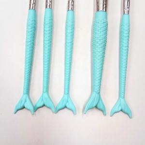 Juego <span class=keywords><strong>de</strong></span> 5 <span class=keywords><strong>Brochas</strong></span> <span class=keywords><strong>de</strong></span> <span class=keywords><strong>Maquillaje</strong></span> con Mango <span class=keywords><strong>de</strong></span> Plástico Barato en Promoción, Brocha <span class=keywords><strong>de</strong></span> <span class=keywords><strong>Maquillaje</strong></span> con Diseño <span class=keywords><strong>de</strong></span> <span class=keywords><strong>Cola</strong></span> <span class=keywords><strong>de</strong></span> <span class=keywords><strong>Sirena</strong></span> - Product Image 4