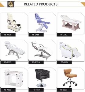 Fauteuil de Coiffure de Luxe Blanc en Cuir Confortable et Portable pour Salon de Coiffure, Mobilier de Salon et Hôtel - Vente en Gros - Product Image 2