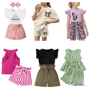 ชุดเดรสเด็กคุณภาพสูง ดีไซน์ใหม่ล่าสุด ขายส่ง ผ้าโพลีเอสเตอร์ผสมคอตตอน ใส่ได้ทั้งเด็กชายและเด็กหญิง สำหรับฤดูร้อน หลายขนาด - Product Image 1