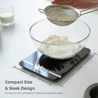 Outils de cuisine électroniques portables Welland avec Bluetooth, balance alimentaire numérique avec écran LCD de 500 g, ustensiles pour la maison, lame en plastique, verre