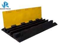 Rampes en caoutchouc matérielles de voiture de tissu durable de protecteur de câble résistant pour des affichages de botte d'étape