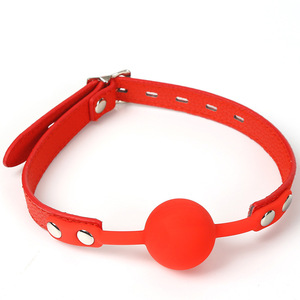 ที่ปิดปากซิลิโคนสีดำทรงกลมสำหรับผู้ใหญ่ ใช้สำหรับการเล่นแบบ BDSM - Product Image 4
