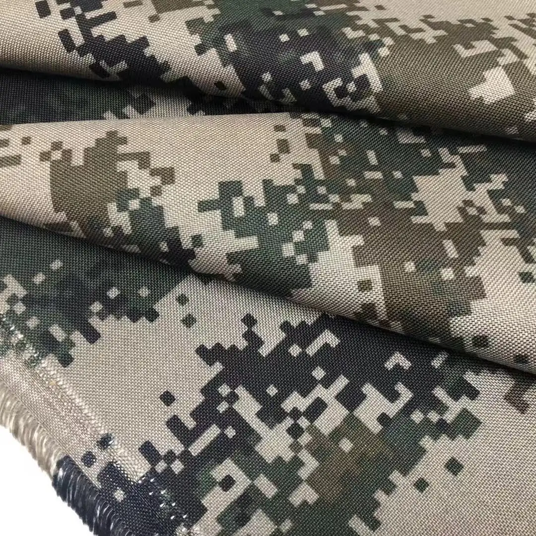 Suzhou Nylon Coated cordura Waterproof Good Tear camouflage paint cloth Oxford fabric