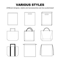 Sacs Fourre-Tout Réutilisables Économiques Personnalisés, Sacs de Courses Recyclables avec Logo, Sacs Écologiques en Tissu Non-Tissé Blanc