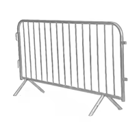 Barrière pour piétons de sécurité pliable mobile en plastique galvanisé en acier aluminium