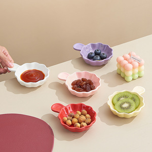 Plat à sauce en céramique P-99 pour fondue et barbecue, design japonais, écologique, pour sauce soja et vinaigre - Product Image 4