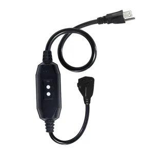 Bobine d'alimentation GFCI câble en ligne 240V électrique Ac NEMA Plug Extension 515P à 515R cordon d'alimentation