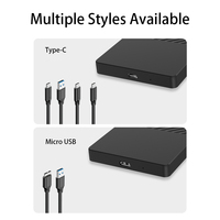Disque dur externe portable, extension de stockage, disque dur mobile USB 3.0 USB-C pour PC, Mac, ordinateur portable, PS4, PS5, Xbox One X/S