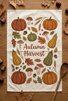Serviettes de cuisine 100% coton, récolte d'automne, citrouille et feuilles d'érable, serviettes de cuisine saisonnières 40x60cm