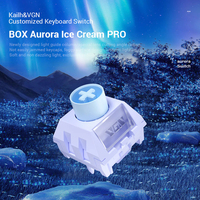 Interrupteur Kailh BOX Aurora Ice Cream Switch Pro, entièrement en POM, actionnement rapide, interrupteur fluide pour claviers mécaniques personnalisés