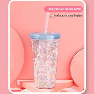 Vasos Reutilizables para Café Helado, Libres de BPA, de Plástico Transparente, con Doble Pared y Tapa Plana - Product Image 3