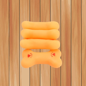 Juguete de PVC para Perros con Sonido, Educativo, para Limpieza Dental, Juguete Chirriante para Mascotas de Interior, Sabor Original, Color Sólido - Product Image 3