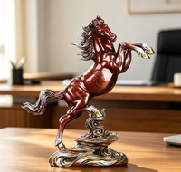 Statue de Cheval en Cuivre Feng Shui pour le Succès et la Richesse, Figurine Décorative de Bureau, Ornement pour la Maison et le Bureau, Cadeau d'Affaires