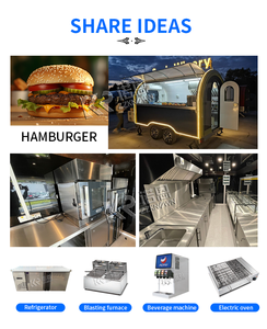 Satılık ticari sokak mobil gıda kamyonu sepeti Fast Food römork abd avrupa avustralya açık gıda römorku - Product Image 6