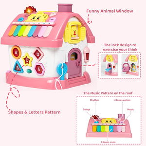 Gioco del telefono <span class=keywords><strong>per</strong></span> bambini occupato attività da tavolo Cube House <span class=keywords><strong>giocattoli</strong></span> Montessori <span class=keywords><strong>per</strong></span> bambine da <span class=keywords><strong>1</strong></span> a 3 anni - Product Image 3