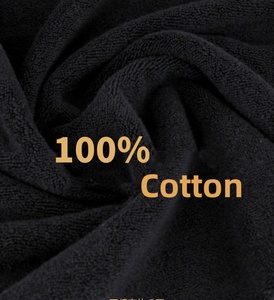Vente en gros 100% coton personnalisé broderie éponge noire serviettes de luxe serviette de bain 70*140cm 35*75cm pour hôtel et usage domestique - Product Image 6