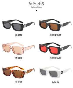 Gafas de Sol Cuadradas Negras Vintage Personalizadas 2022 para Hombre, Lentes UV400, Gafas de Sol Rectangulares Pequeñas con Letra X para Mujer - Product Image 6