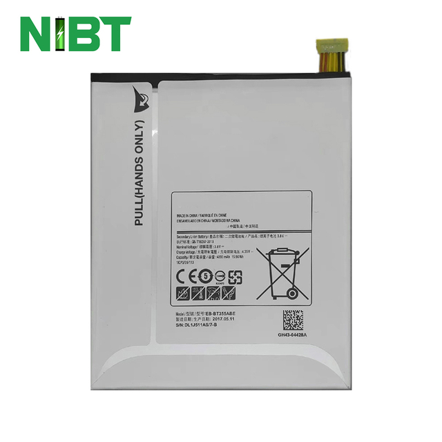 NIBT Wholesale EB-BT355ABE 4.4V 4200mAh 15.96 Wh Lithium Mobile Phone Battery for samsung TabA 8/T355/P350