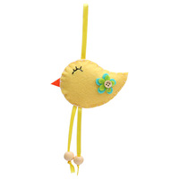 Nouvel Arrivage : Ornement Suspendu Créatif en Tissu Oiseau de Pâques 9*19cm Blanc & Rose – Article de Décoration en Stock, Vente en Gros