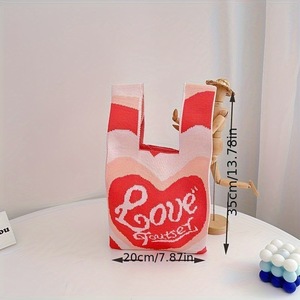 Bolsa de Regalo Reutilizable con Diseño de Corazones, Bolsa de Regalo para Dulces de Boda, Bolsa de Regalo para Fiestas de Cumpleaños - Product Image 1