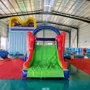 Castillo inflable de PVC de calidad comercial con tobogán de perro de dibujos animados para alquiler en fiestas infantiles y parques de juegos. - Product Image 1