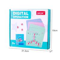 Jeu de logique matricielle en bois pour enfants, puzzle numérique et arithmétique, planche d'apprentissage éducative Montessori, casse-tête STEM, coffret cadeau