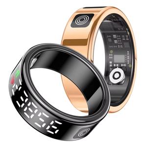 Anneau intelligent en acier inoxydable SR08, contrôle par application, suivi de la forme physique, affichage LED, suivi du sommeil, contrôle gestuel, autonomie de la batterie de 5 à 10 jours - Product Image 3