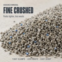 Litière pour chat en argile bentonite concassée, écologique, biodégradable, granulés solides, agglomération sans fond collant, litière sûre pour animaux de compagnie