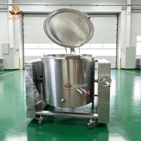 Marmite de Cuisson Inclinable à Prix d'Usine, Chaudière à Double Enveloppe à Chauffage Indirect - Meilleure Vente 2026 pour Cuisiner Légumes, Lait et Bouillie