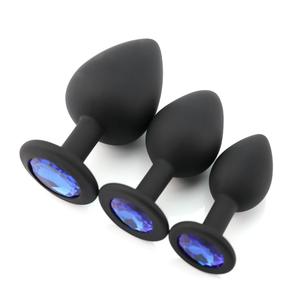 3 шт./набор, анальная пробка с кристаллами - Product Image 1